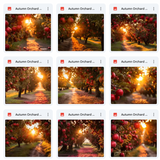 Ultimate Autumn Orchard Background Bundle