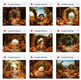 Ultimate Pumpkin Path Background Bundle
