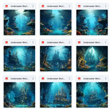 Ultimate Underwater World Background Bundle