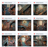 Ultimate Holiday Cluttered Stairs Background Bundle