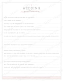 Wedding Business Forms Packet Templates