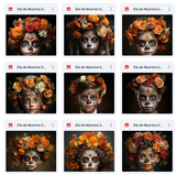 Dia de Muertos Fine Art Asset Pack