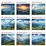 Ultimate Mountain Top Vista Background Bundle