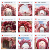 Ultimate Lovey Arches Background Bundle