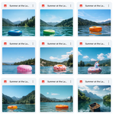 Ultimate Summer at the Lake Background Bundle