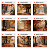 Ultimate Autumn Park Background Bundle