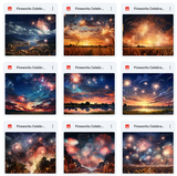 Ultimate Fireworks Celebration Background Bundle