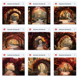 Ultimate Autumn Arches Background Bundle