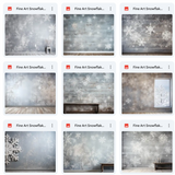 Ultimate Fine Art Snowflake Background Bundle