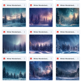 Ultimate Winter Wonderland Background Bundle