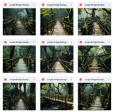 Ultimate Jungle Bridge Background Bundle