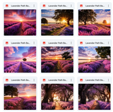 Ultimate Lavender Paths Background Bundle