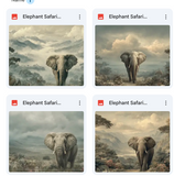 Elephant Safari Background Bundle