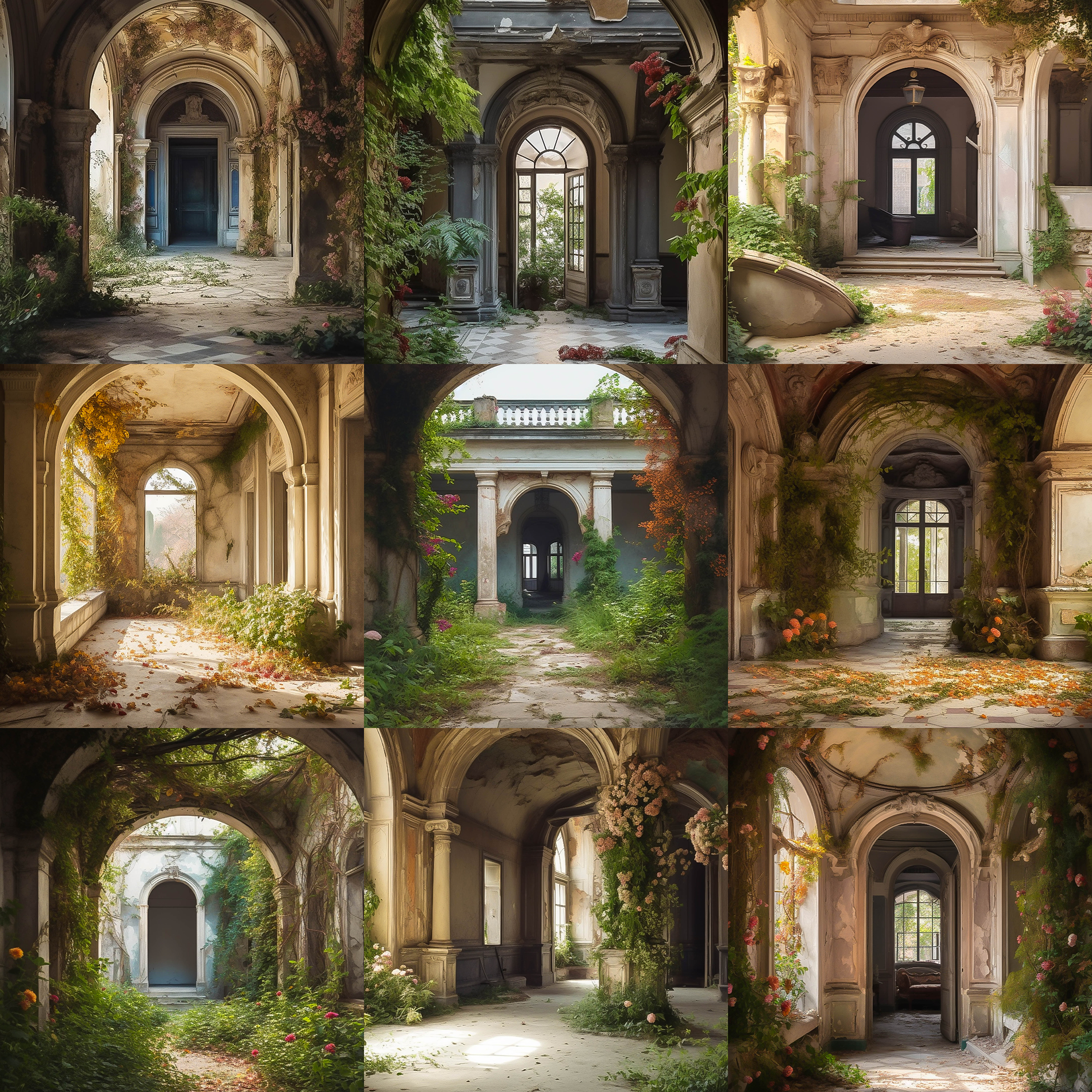 Abandoned Arches Digital Background Bundle