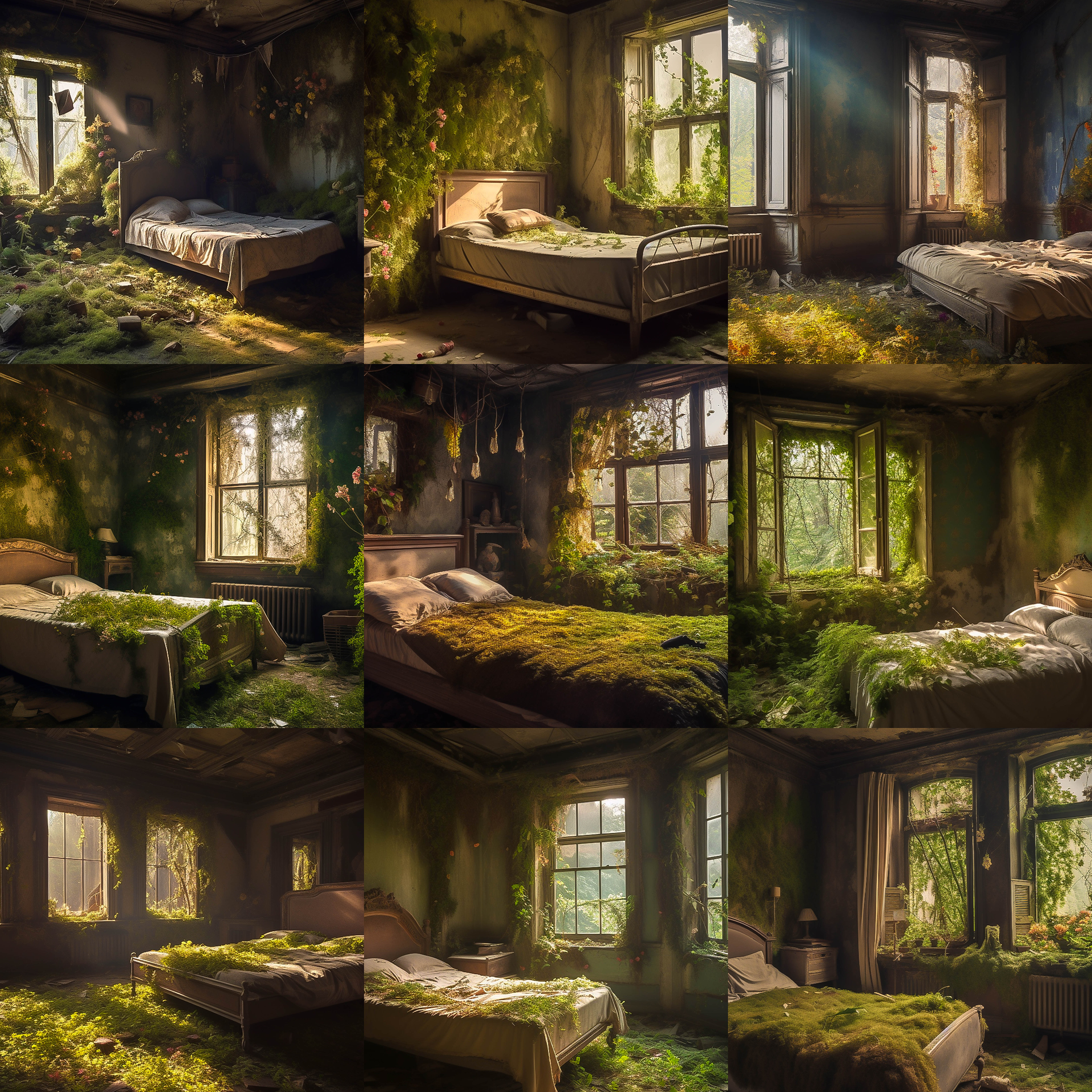 Abandoned Bedrooms Digital Background Bundle