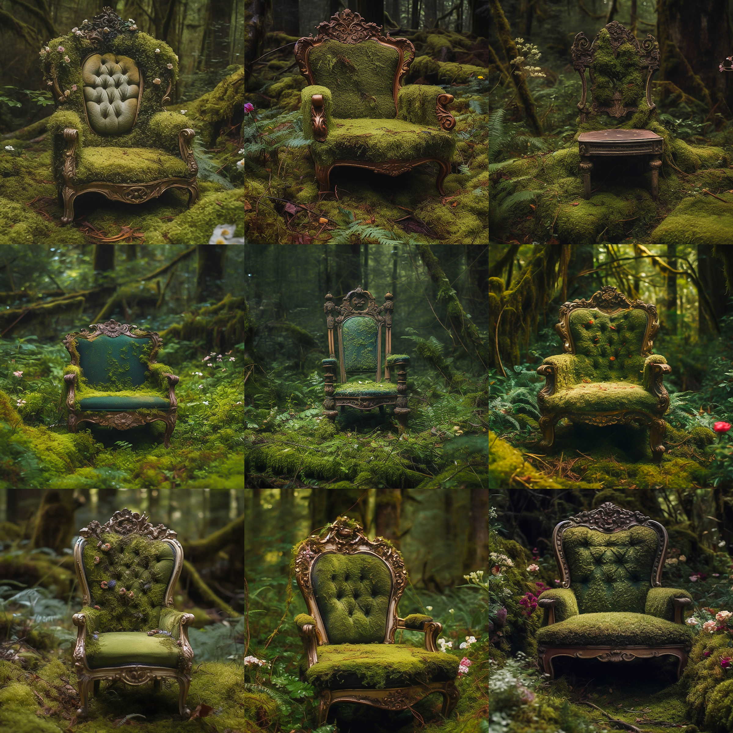 Abandoned Chair Digital Background Bundle