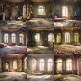 Abandoned Pastel Rooms Digital Background Bundle - Meg Bitton Productions