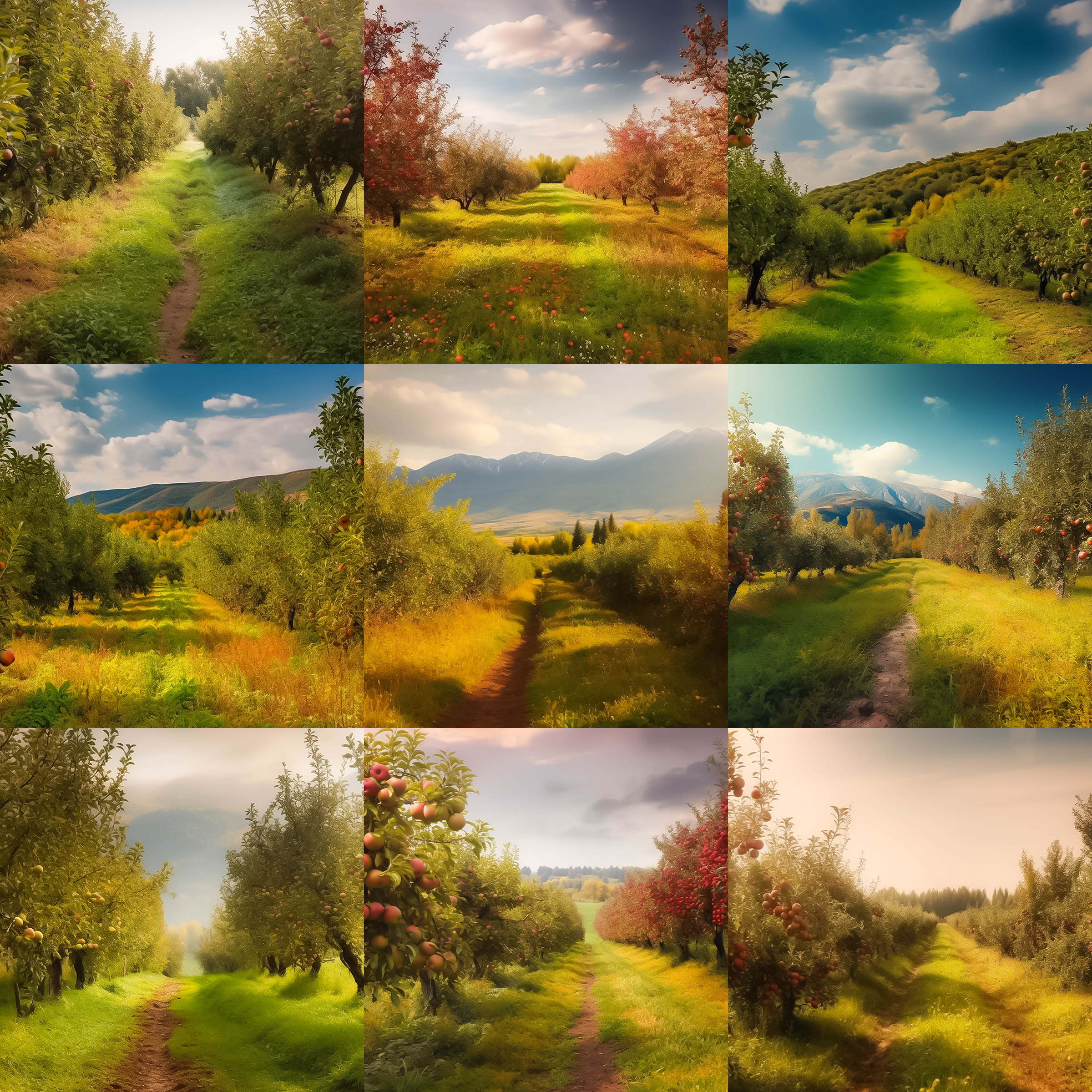 Apple Orchard Digital Background Bundle - Meg Bitton Productions