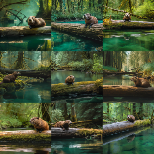 Beaver Digital Background Bundle - Meg Bitton Productions