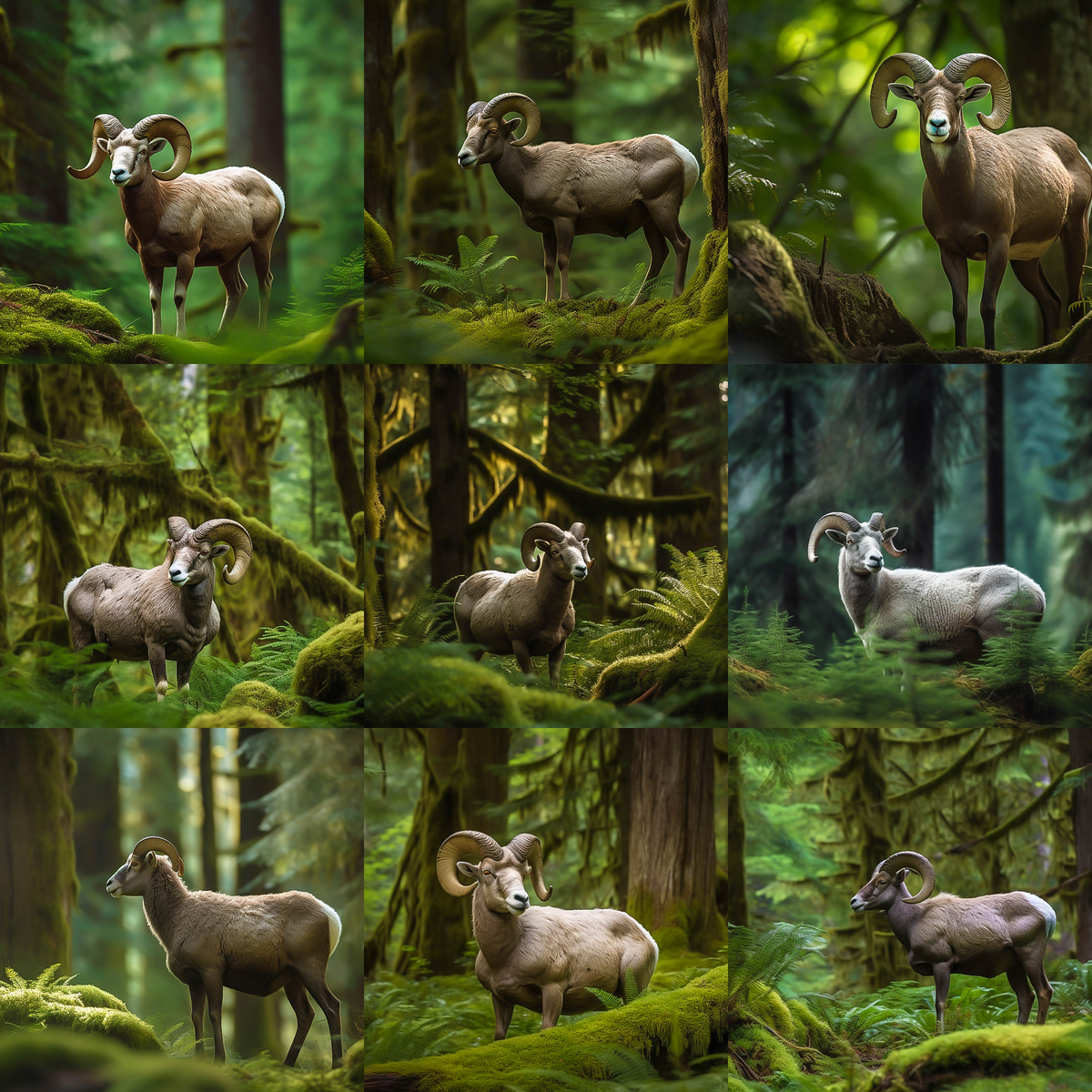 Bighorn Sheep Digital Background Bundle - Meg Bitton Productions