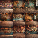 Boho Floral Room Digital Background Bundle - Meg Bitton Productions