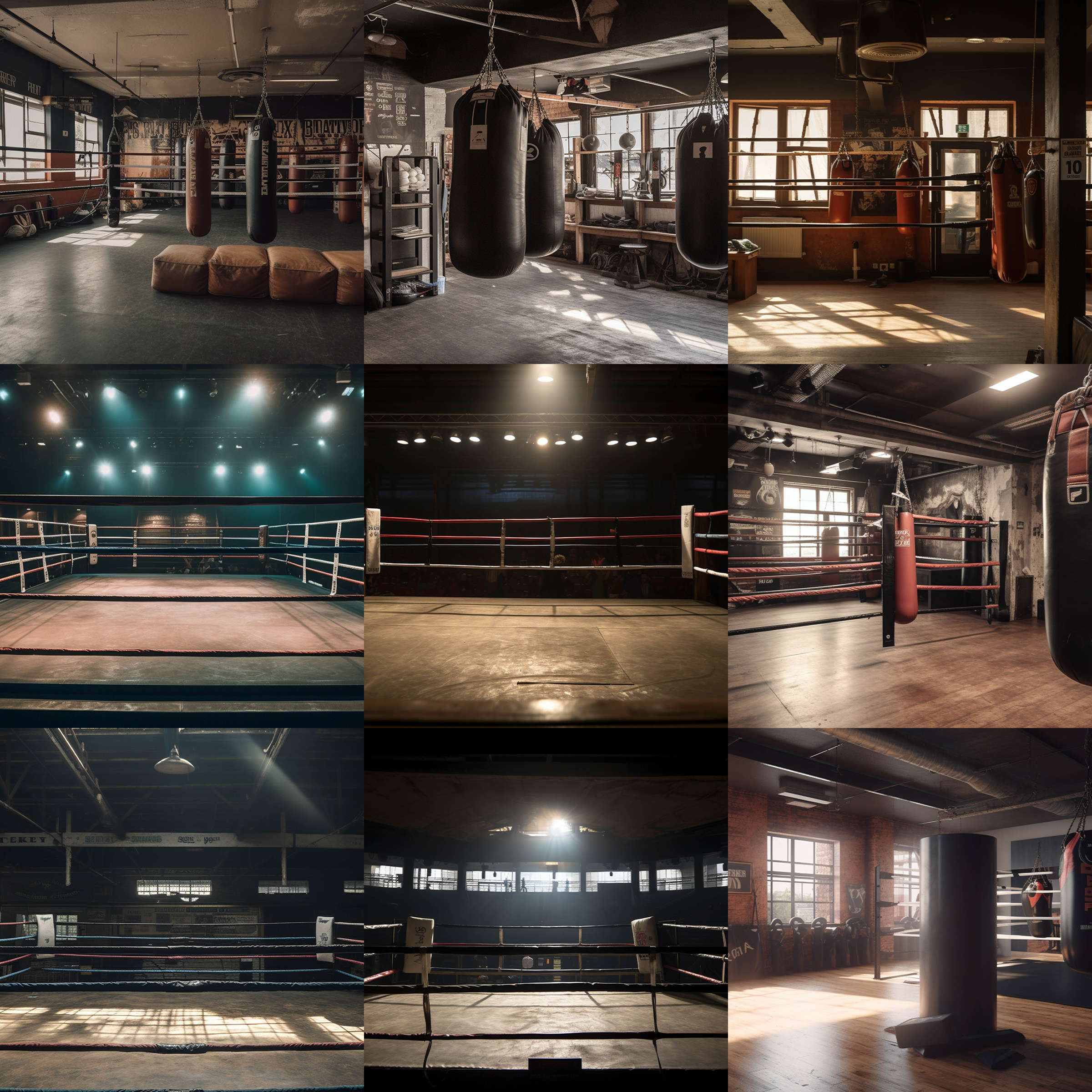 Boxing Digital Background Bundle