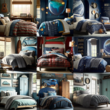 Boys Themed Bedrooms Digital Background Bundle - Meg Bitton Productions