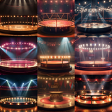 Circus Spotlight Digital Background Bundle - Meg Bitton Productions