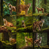 Cougar Digital Background Bundle - Meg Bitton Productions