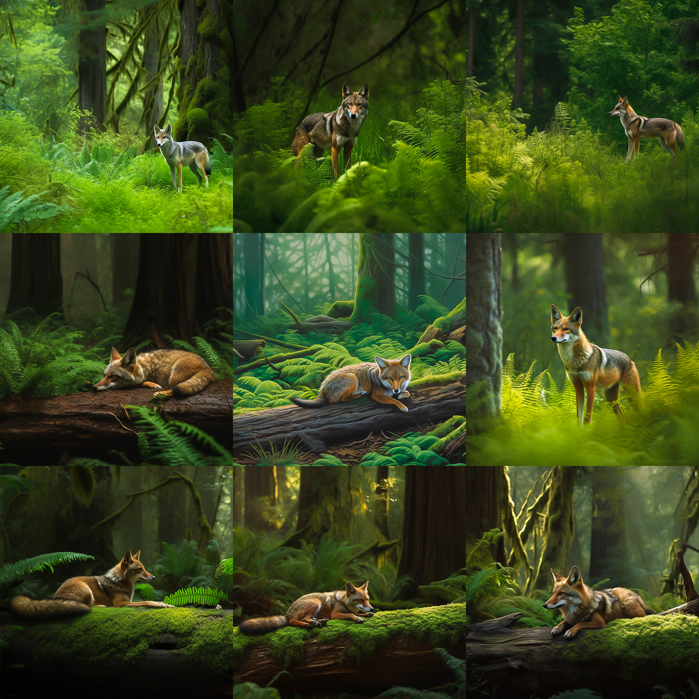 Coyote Digital Background Bundle