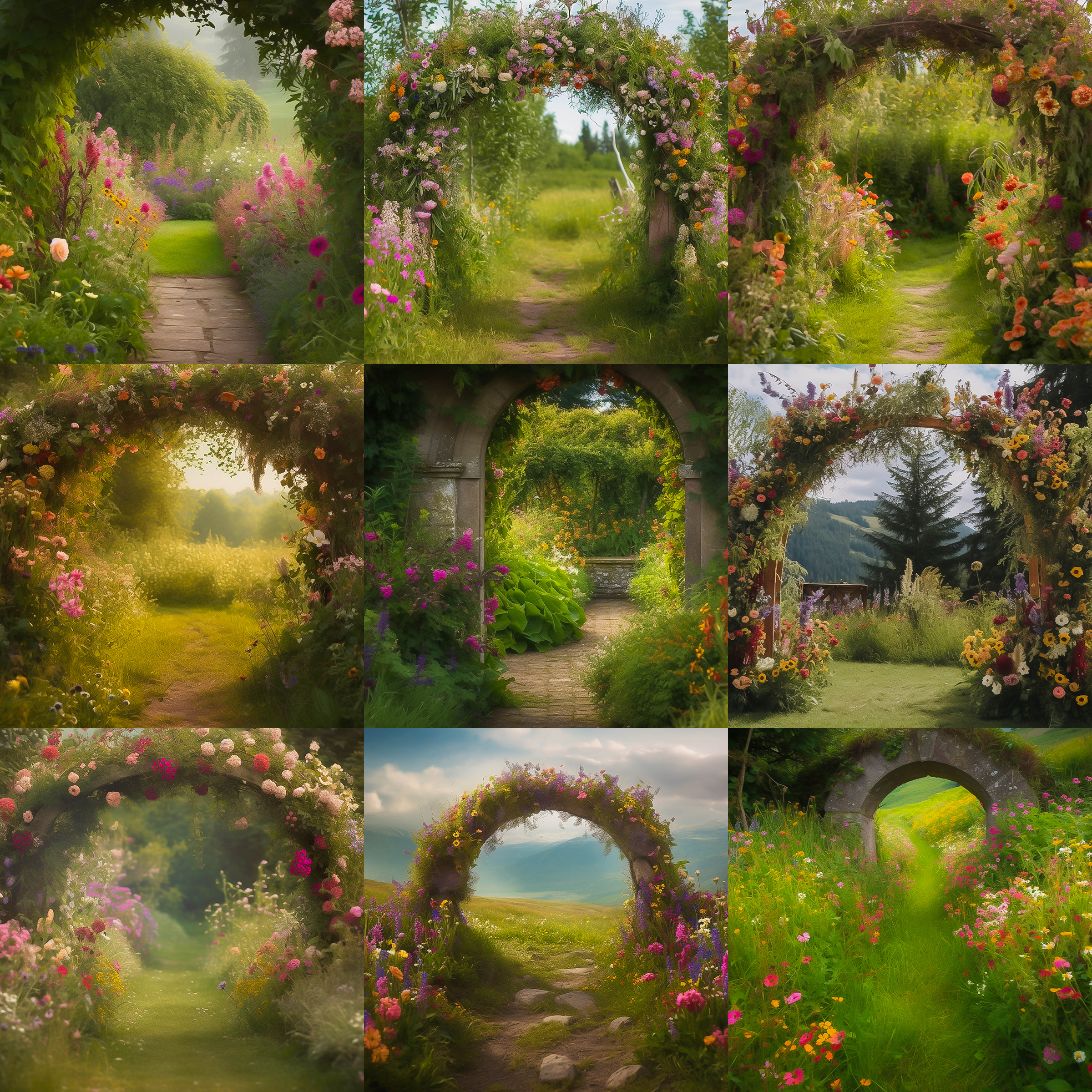 Dancers Garden Digital Background Bundle