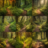 Dreamy Forest Digital Background Bundle - Meg Bitton Productions