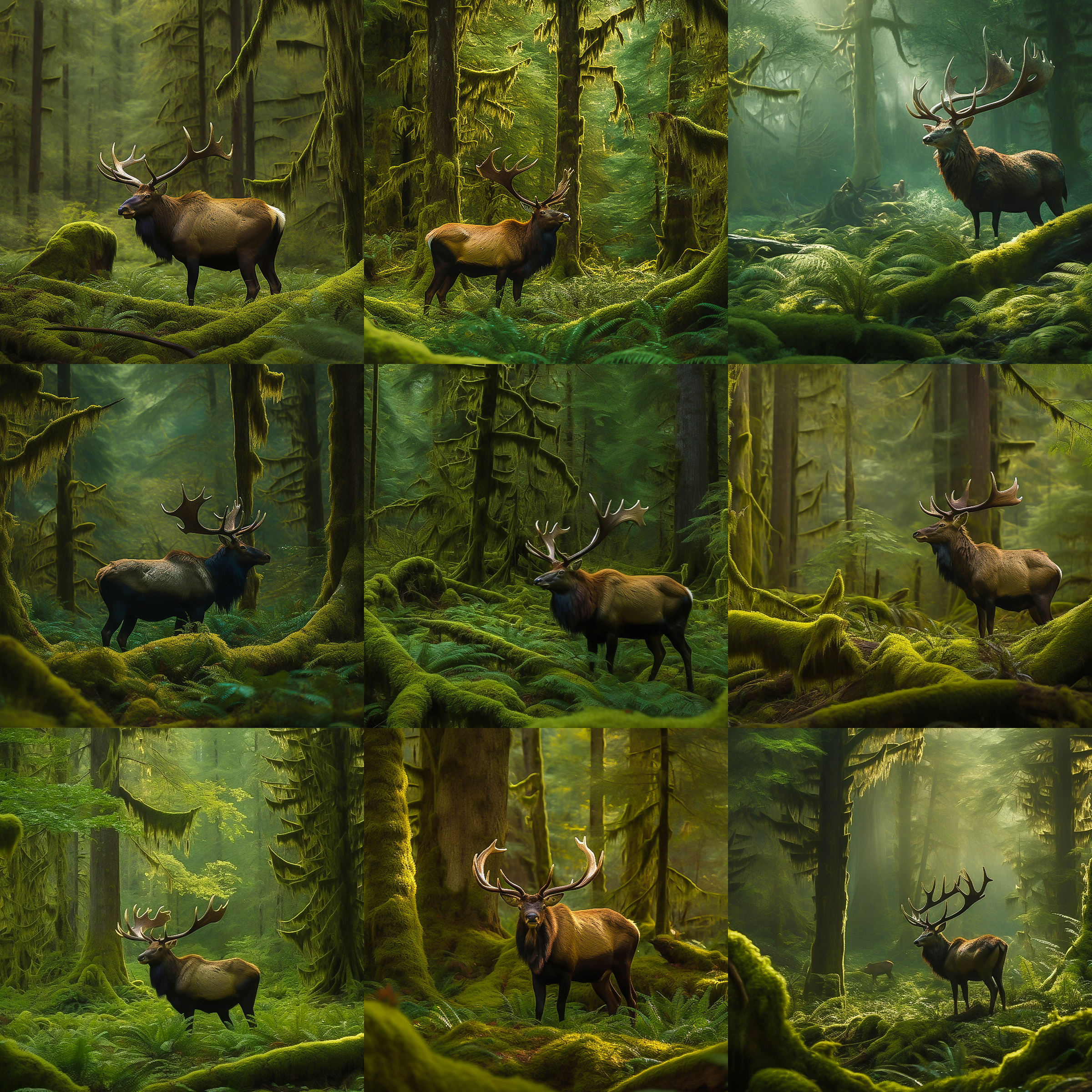 Elk Digital Background Bundle