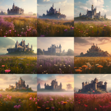 Fairytale Castle Digital Background Bundle - Meg Bitton Productions