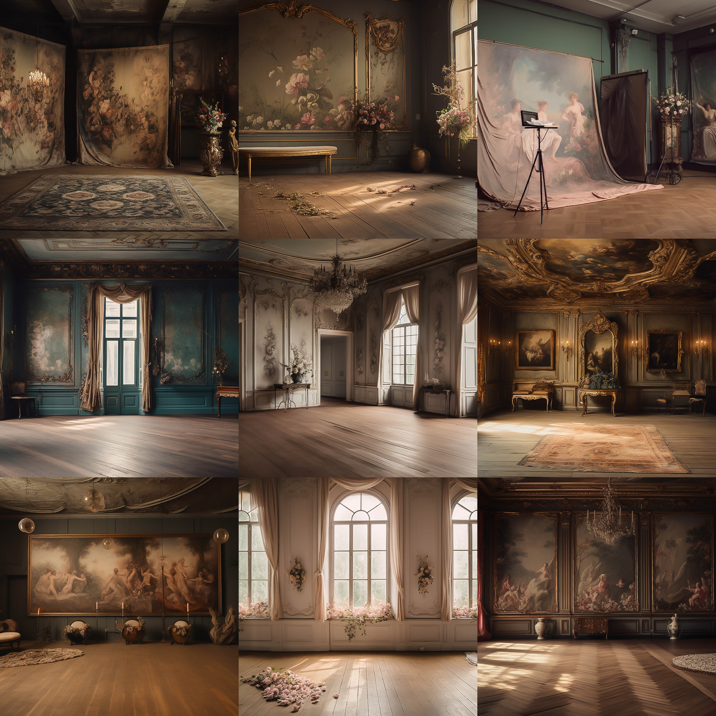 Fine Art Dance Digital Background Bundle