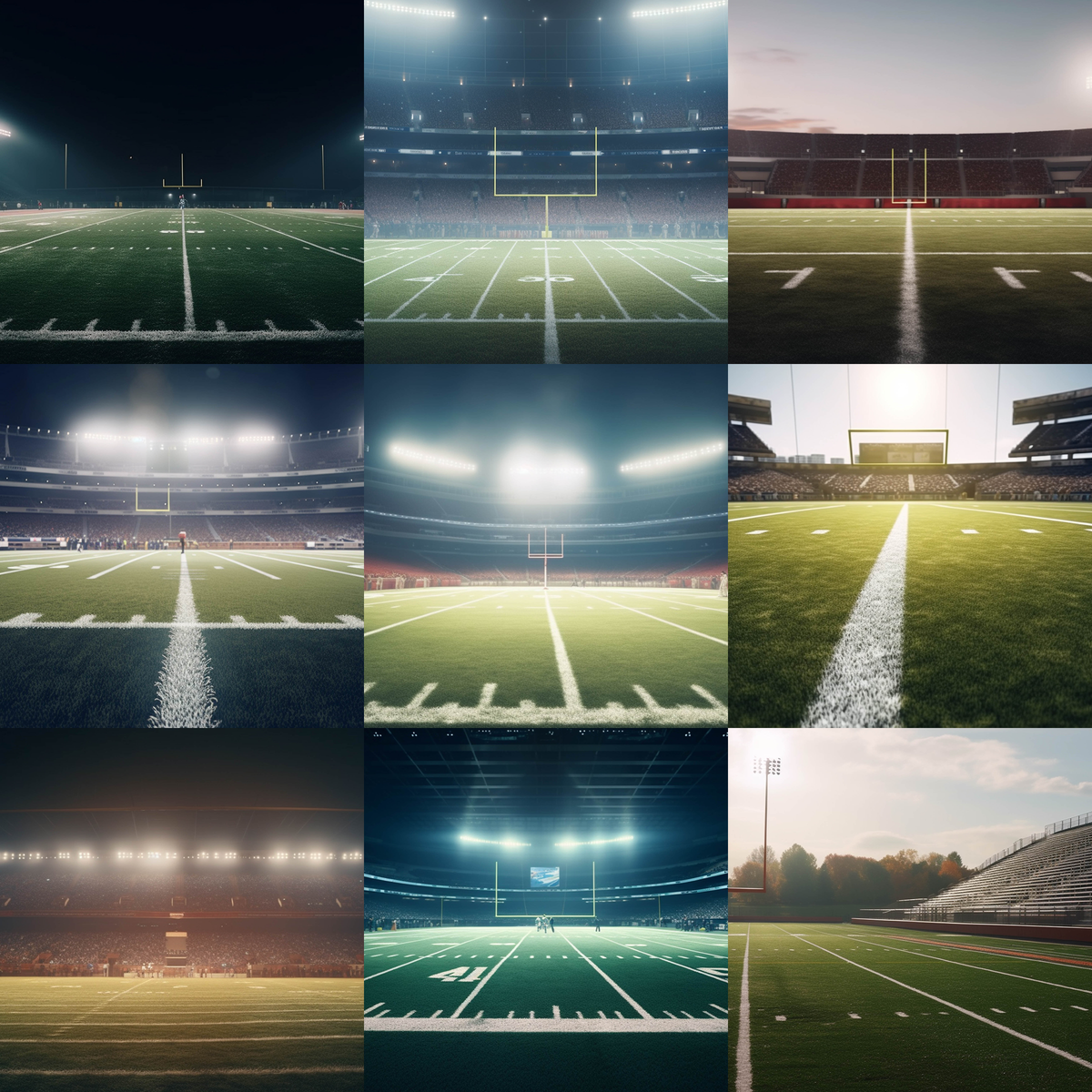 Football Stadium Digital Background Bundle - Meg Bitton Productions