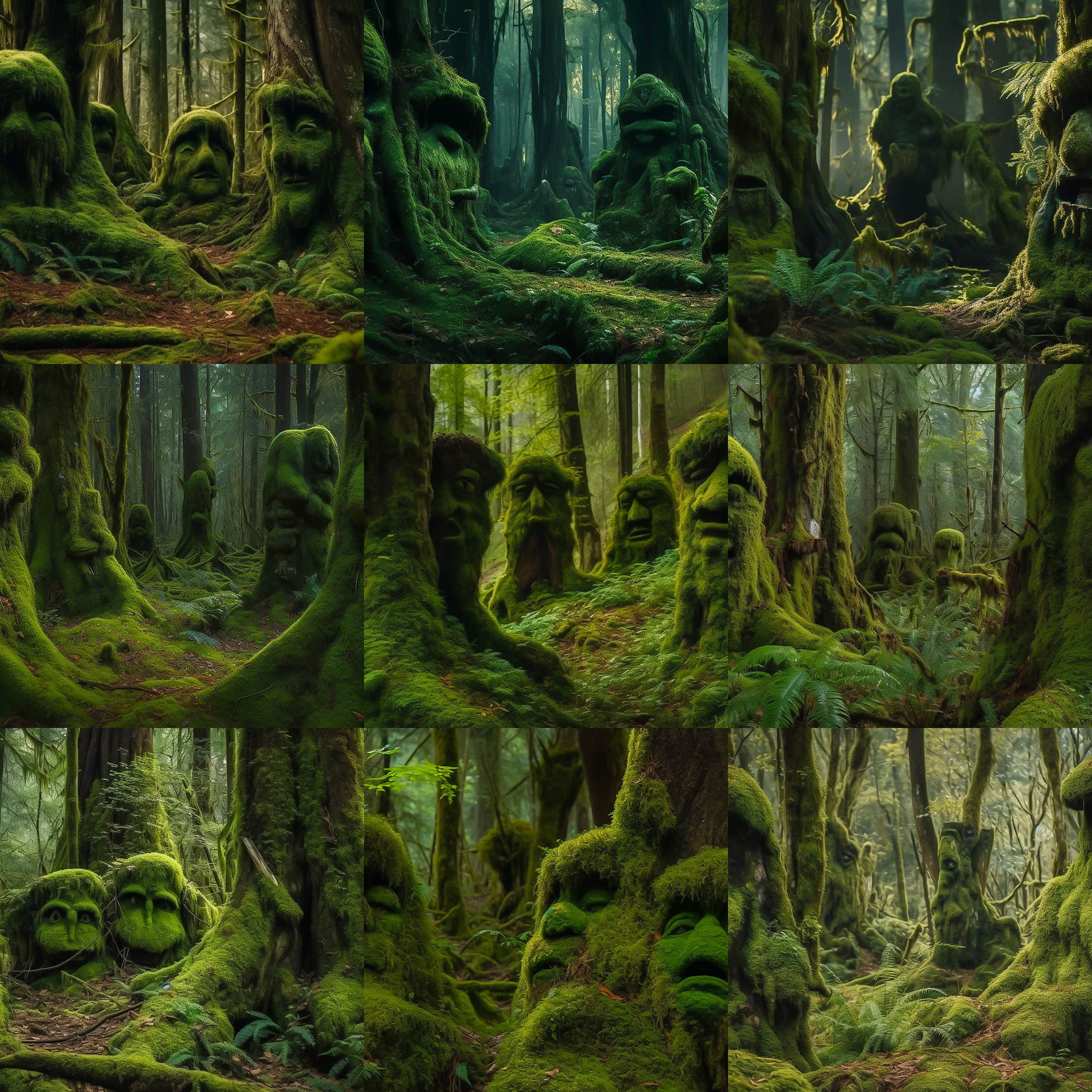 Forest Faces Digital Background Bundle - Meg Bitton Productions