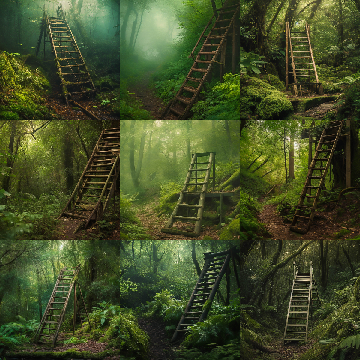 Forest Ladder Digital Background Bundle - Meg Bitton Productions