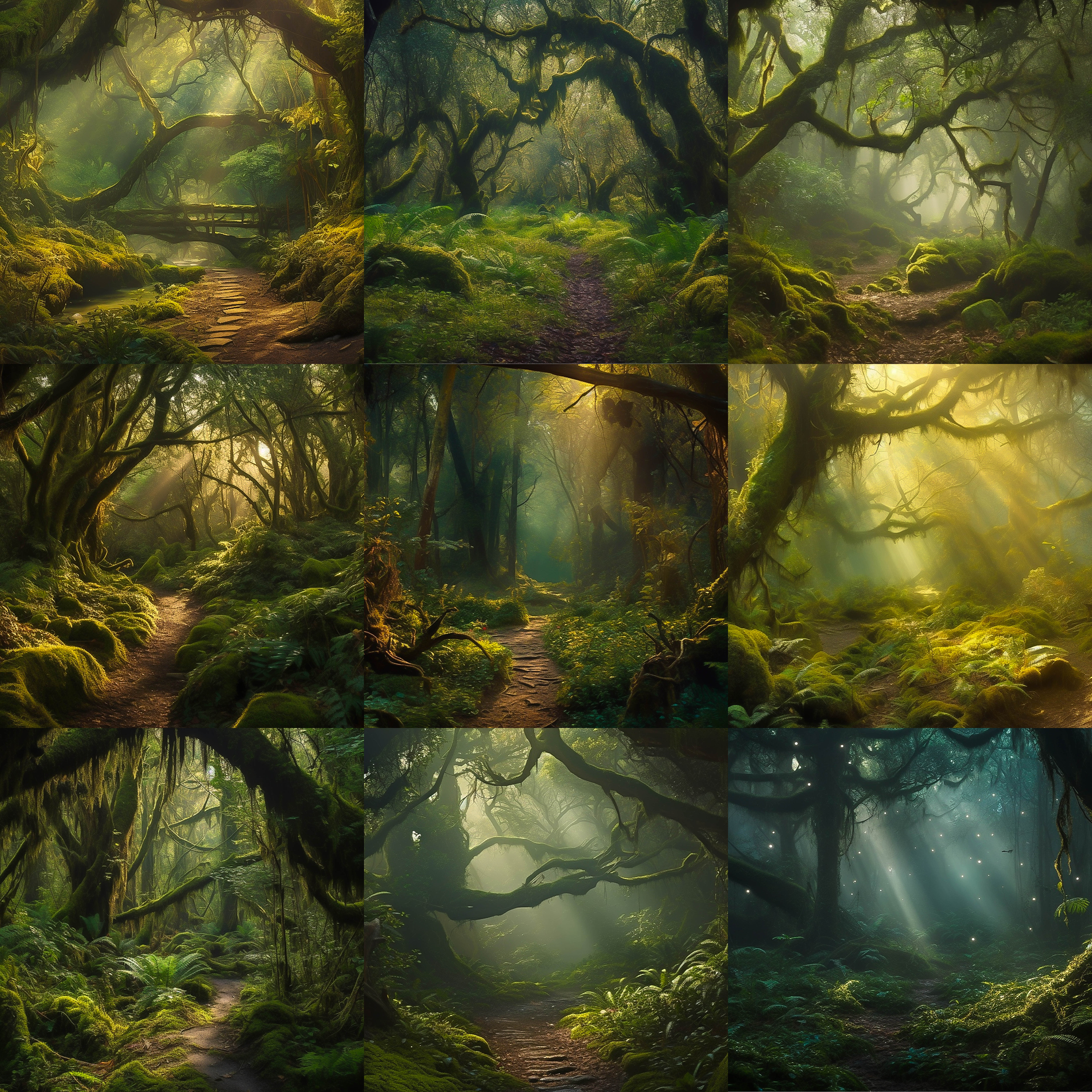 Forest Trail Digital Background Bundle - Meg Bitton Productions