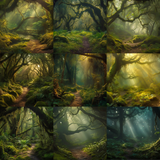 Forest Trail Digital Background Bundle - Meg Bitton Productions