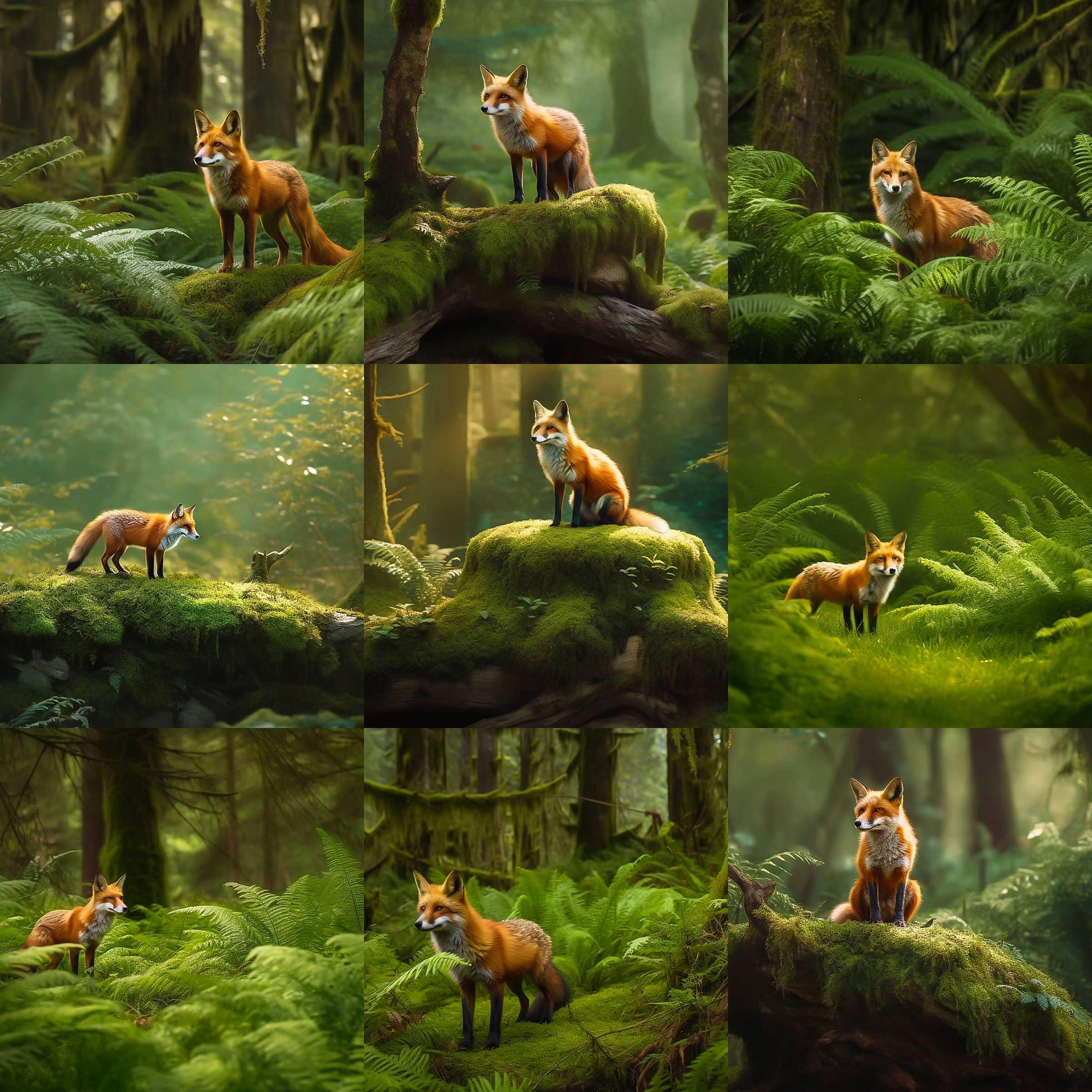 Fox Digital Background Bundle