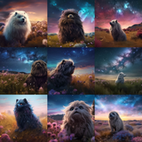 Furry Alien Friends Digital Background Bundle - Meg Bitton Productions