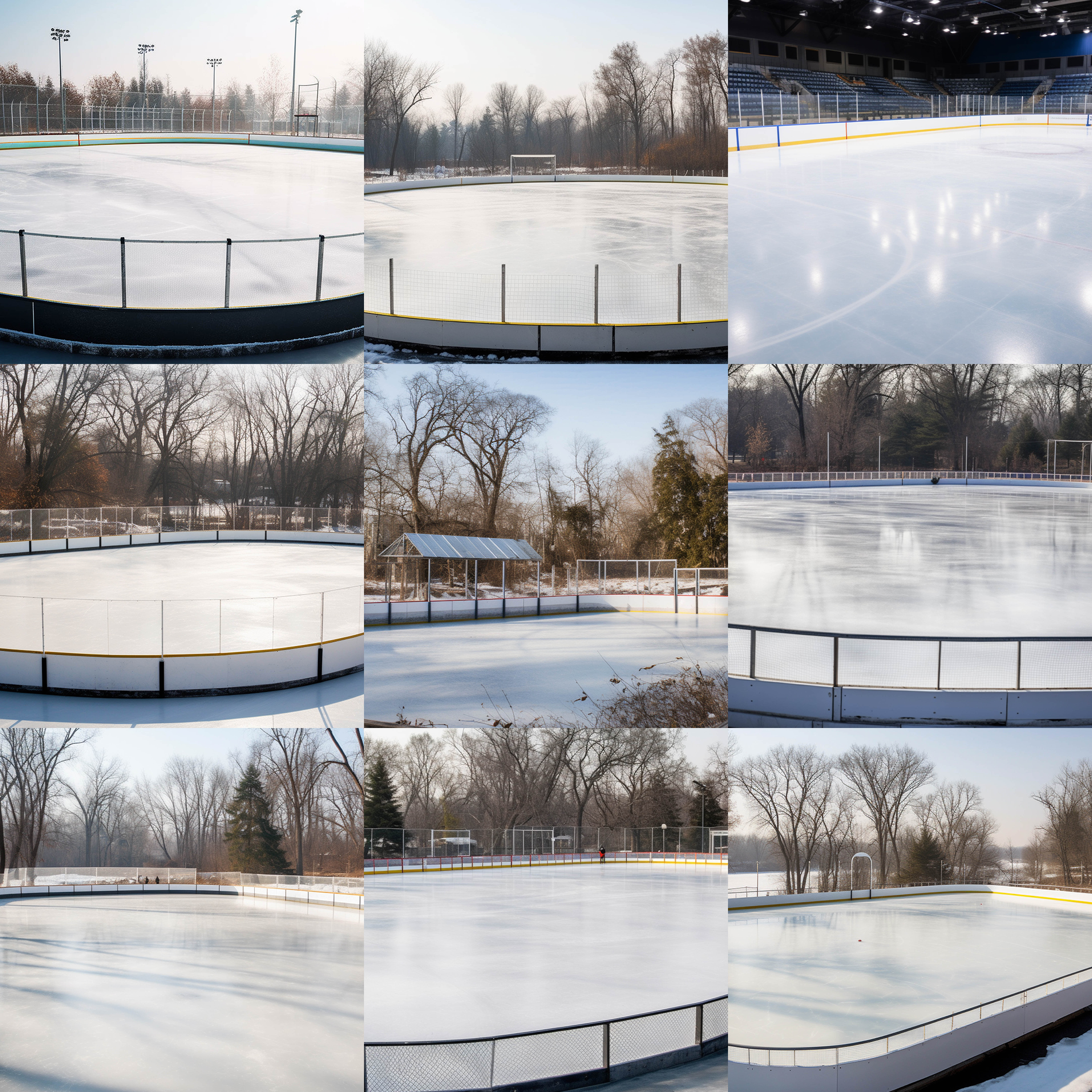 Hockey Rink Digital Background Bundle