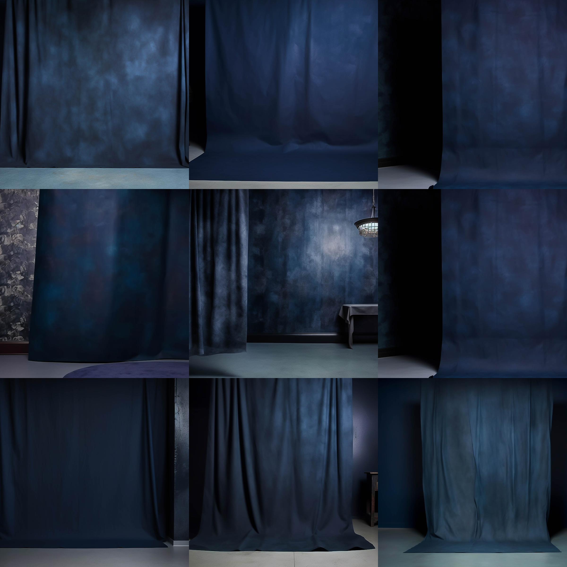 Moody Blue Studio Digital Background Bundle