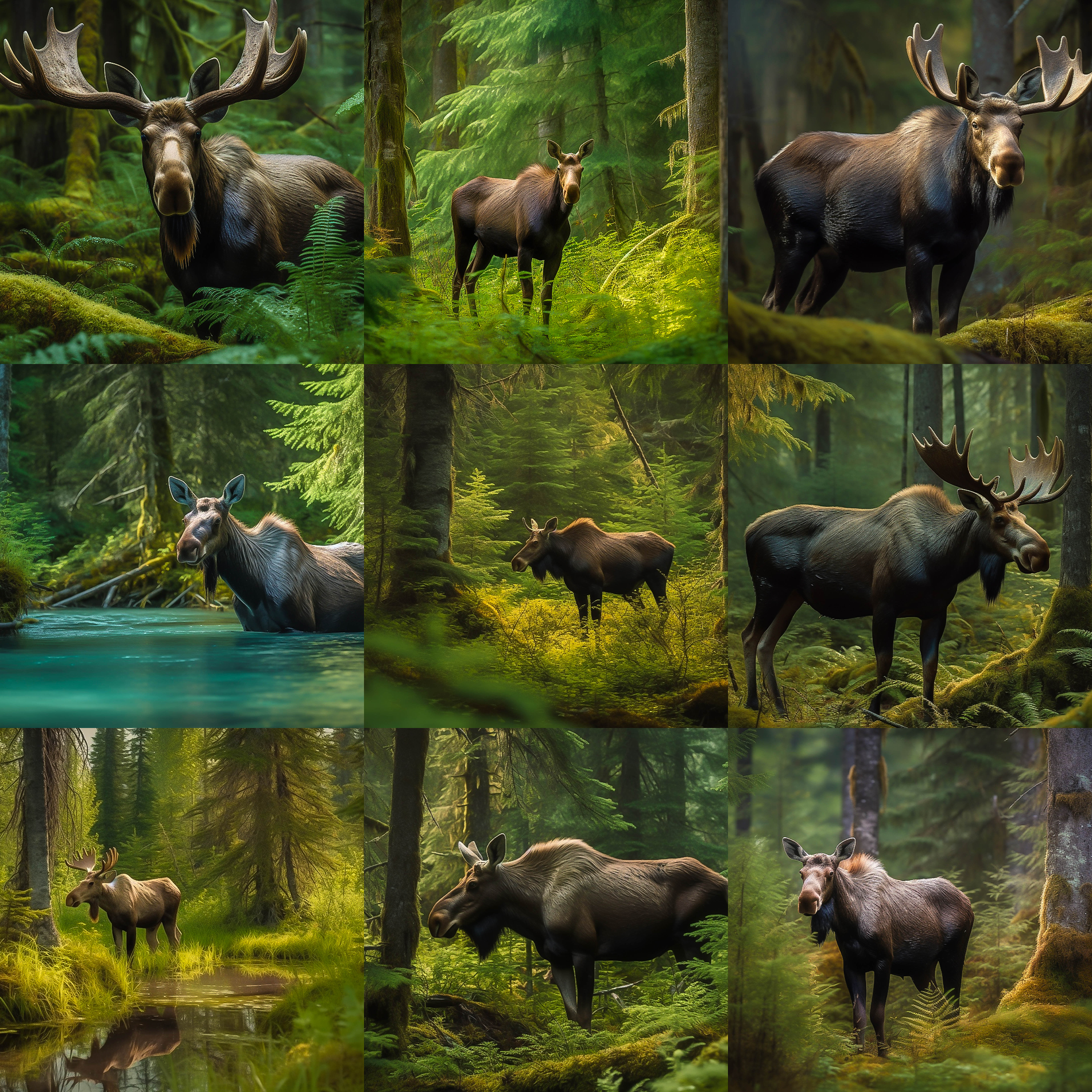 Moose Digital Background Bundle