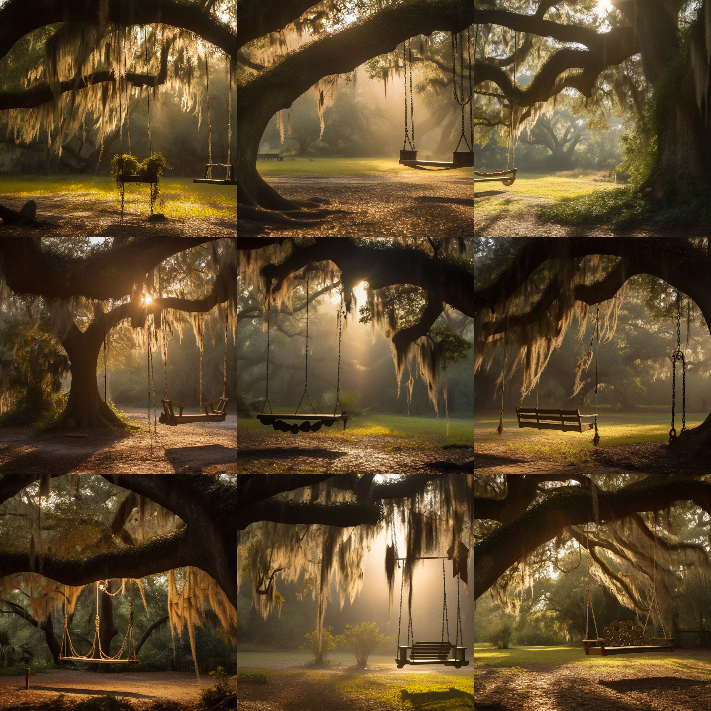 Oak Swing Digital Background Bundle