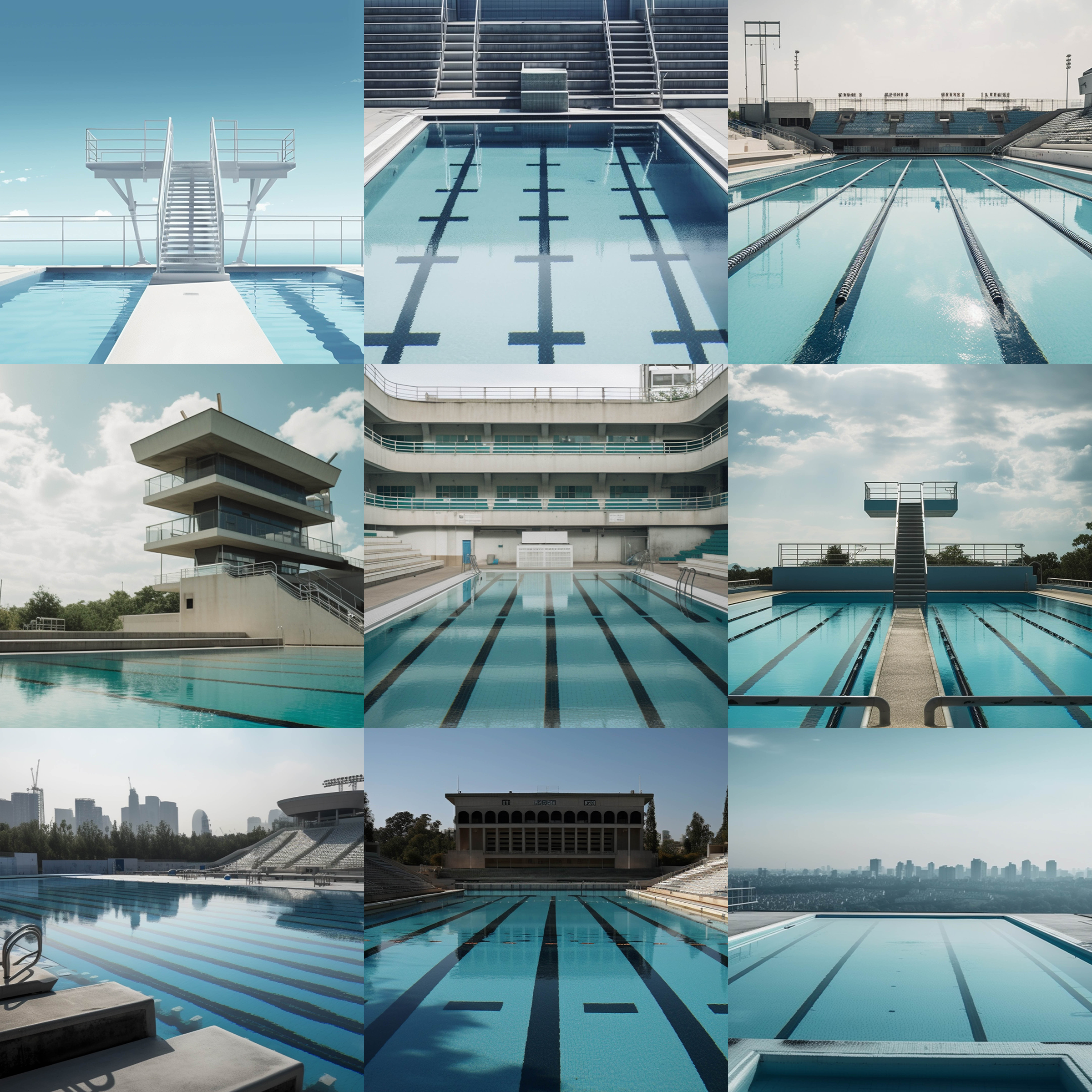 Olympic Pool Digital Background Bundle - Meg Bitton Productions