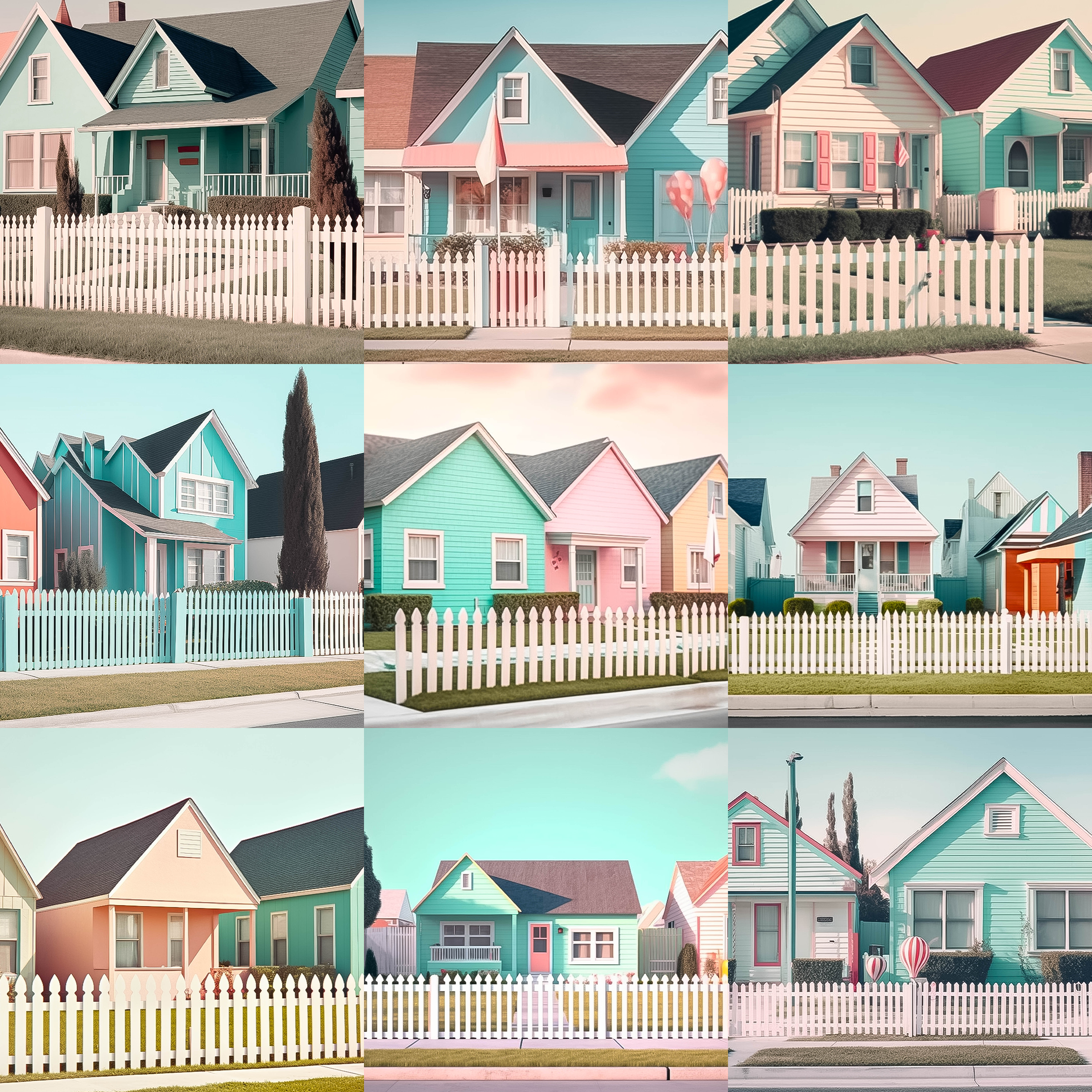 Retro Neighborhood Digital Background Bundle