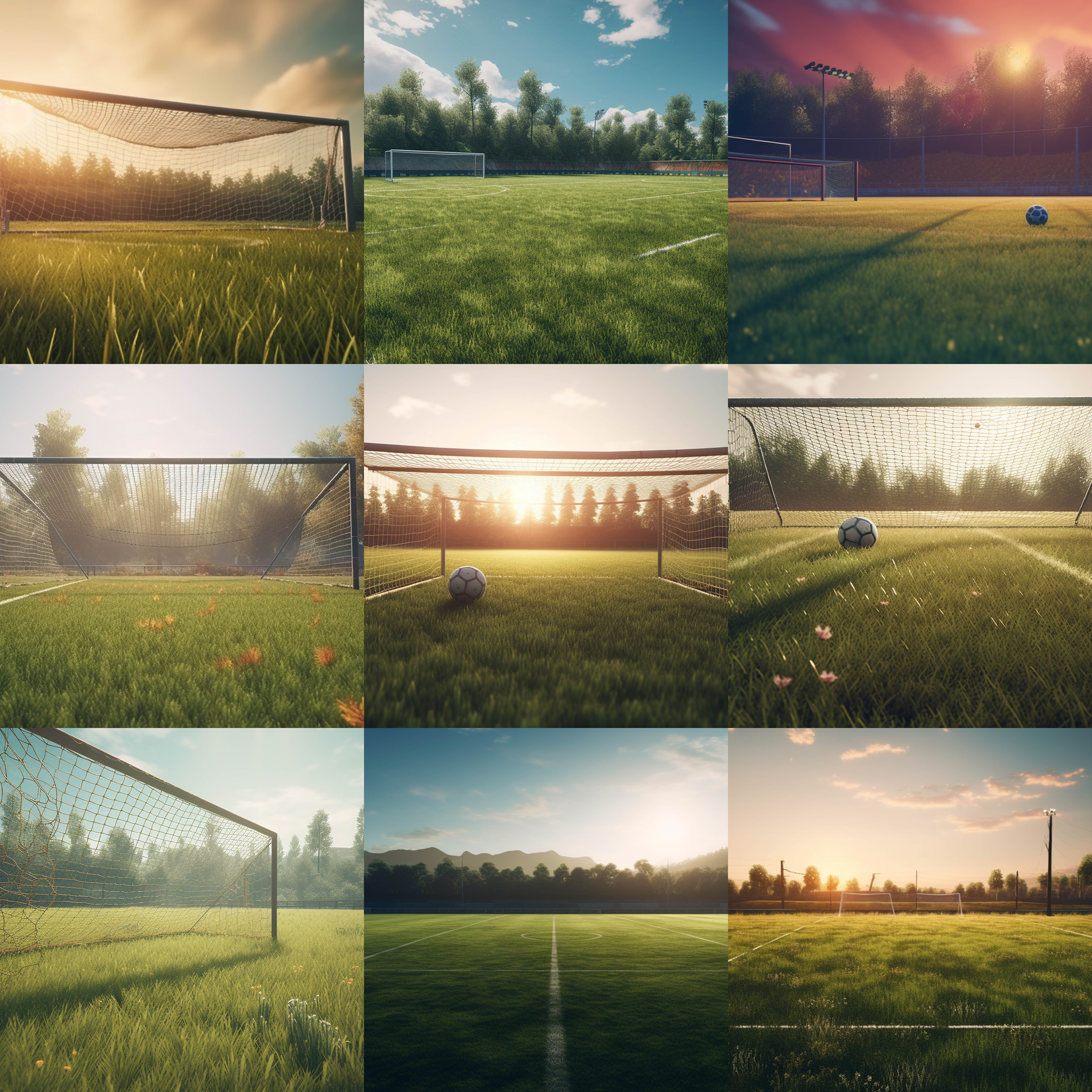 Soccer Field Digital Background Bundle