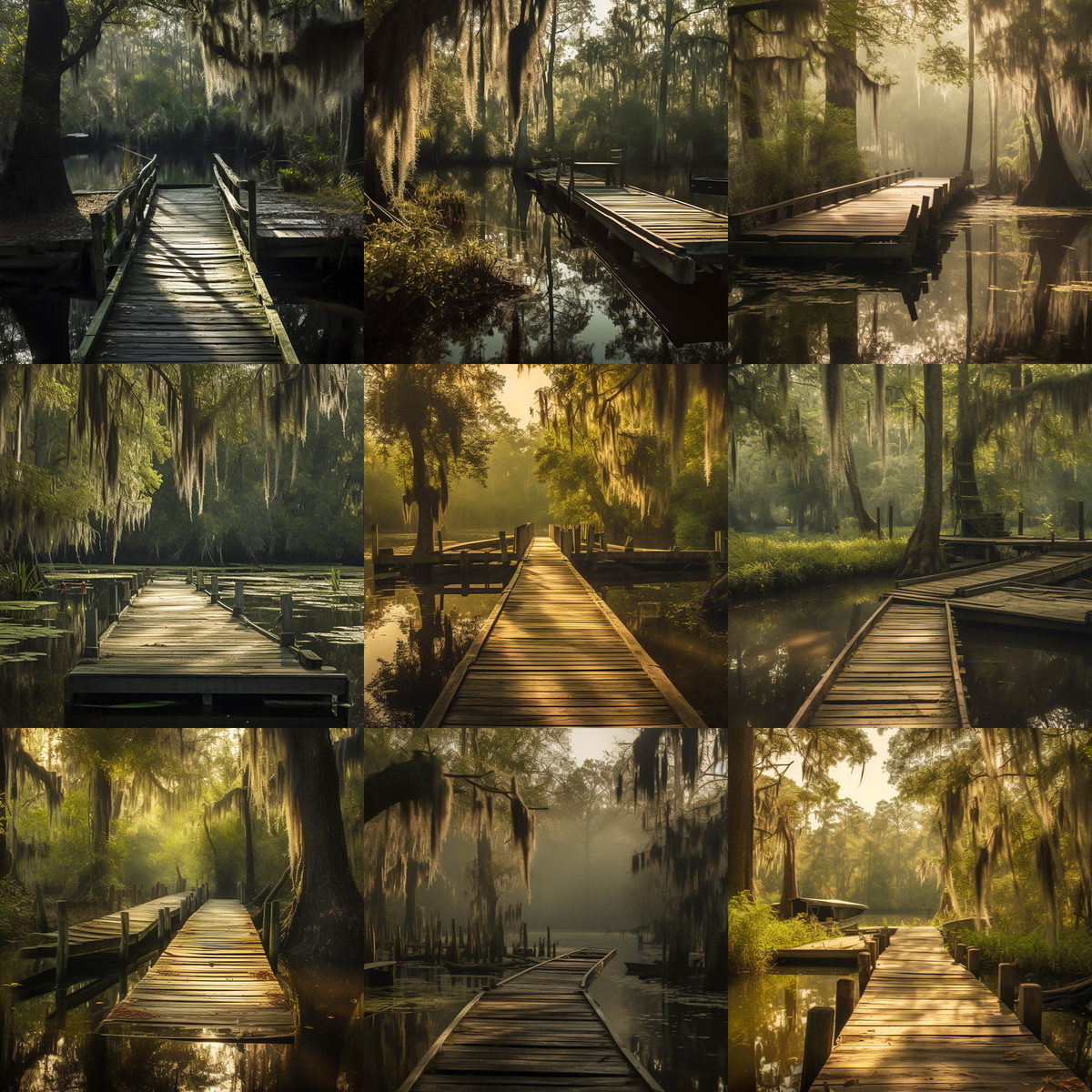 Swampy Docks Digital Background Bundle - Meg Bitton Productions